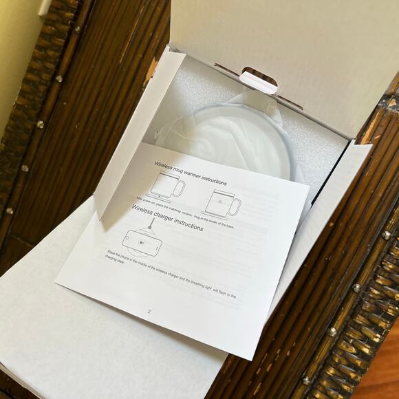 Mug Warmer & Wireless Charger Black New In Box - Picture 4 of 4